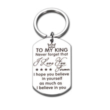 Load image into Gallery viewer, Valentines Day Gift for Him Husband Boyfriend Anniversary Keychain Gifts for Hubby Groom from Wife Bride Girlfriend I Love You Gifts for Birthday Wedding Engagement Love Gift for Fathers Day Christmas
