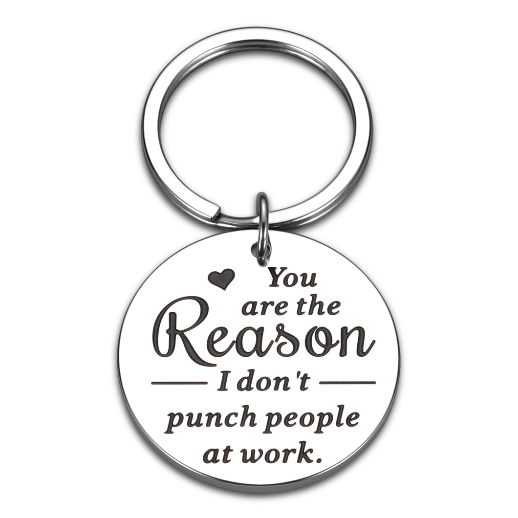 Employee Appreciation Gifts Funny Keychain for Coworker Leaving Office Colleague Going Away Boss Day Farewell Gifts for Manager Leader Thank You Retirement Gifts for Women Men Promotion Christmas Gift