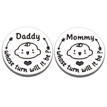 Load image into Gallery viewer, Funny New Baby Gifts for First Time Mom Dad New Parents Decision Coin Expecting Mom Pregnancy Gifts for Women Mommy Daddy to be Baby Shower Christmas Birthday Mothers Fathers Day Presents Double Sided Brand: Trikalika
