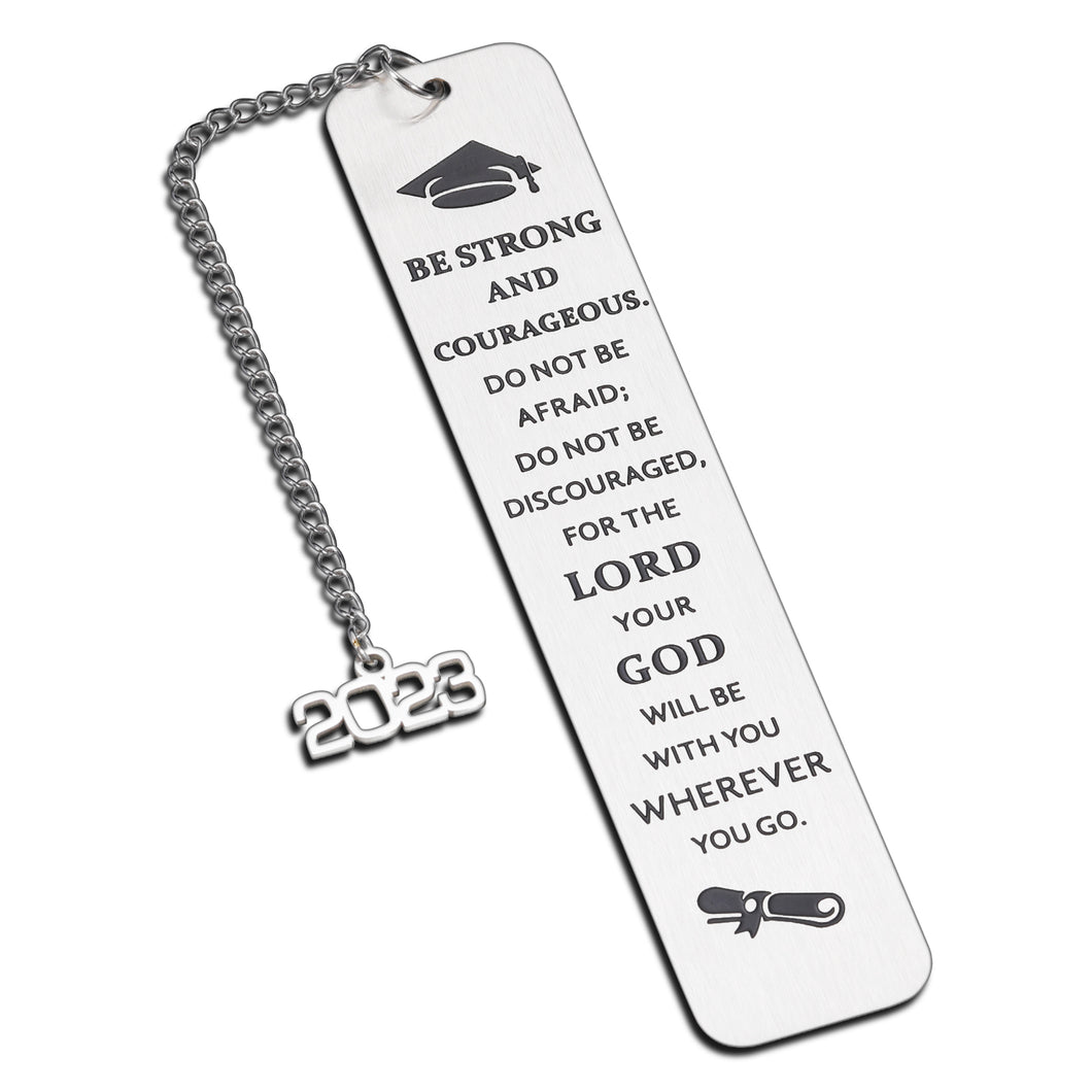 Graduate Gifts Bookmark Class of 2023 Inspirational Bible Verse Religious Gifts for Senior High School College Son Daughter Nurse Christian School Graduation Gifts for Medical Grads Boys Master Friend
