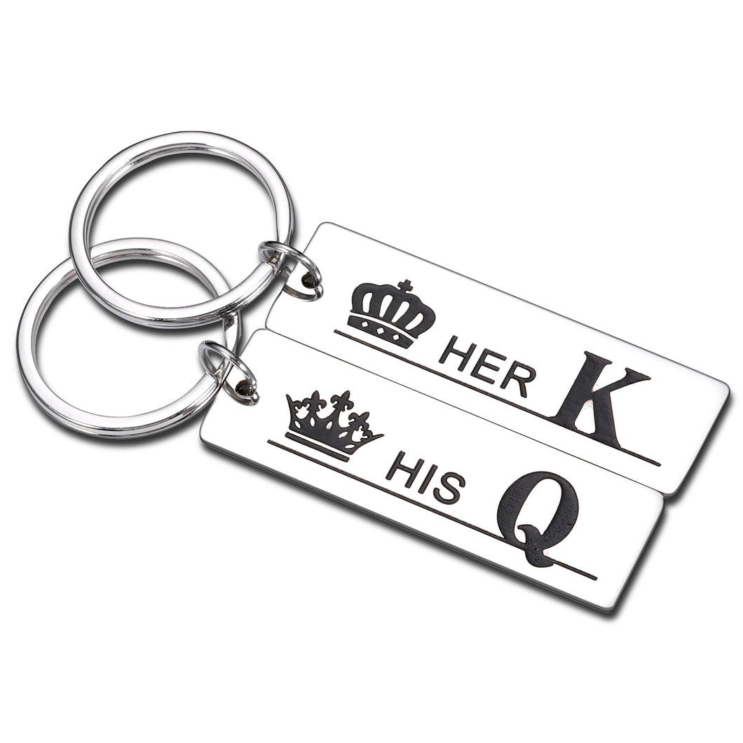 Valentines Day Gifts for Him Boyfriend Girlfriend His and Her Matching Keychain for Couples Husband Wife Anniversary Wedding Birthday Gift for Bride Groom Newlywed Engagement Christmas Fiance Men Gift