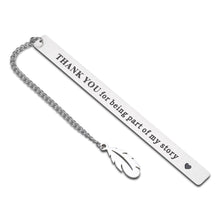 Load image into Gallery viewer, Thank You Gifts for Women Men Bookmark with Chain for Teacher Mentor Coworker Employee Appreciation Graduation Gifts for Students Teen Boy Girl Birthday Retirement Going Away Book Lover Christmas Gift

