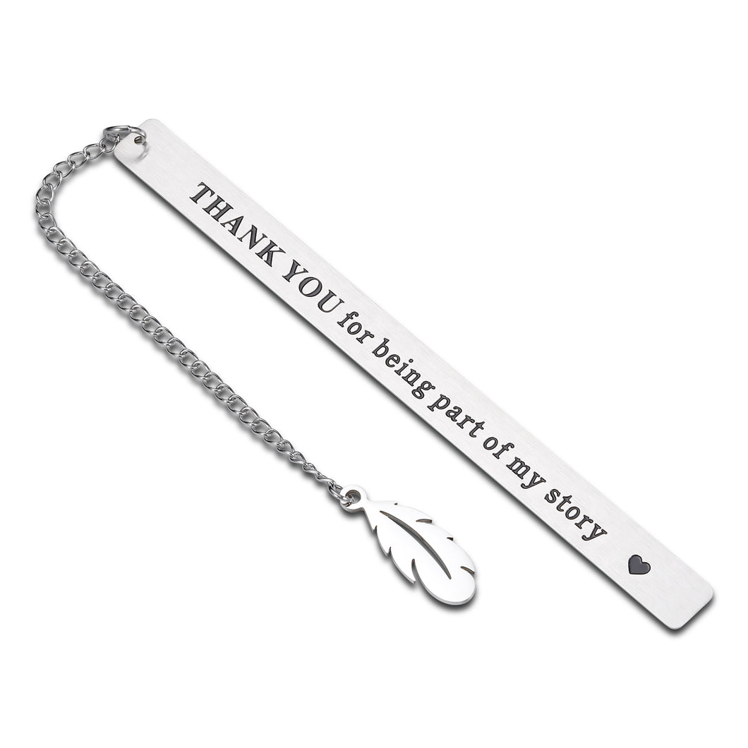 Thank You Gifts for Women Men Bookmark with Chain for Teacher Mentor Coworker Employee Appreciation Graduation Gifts for Students Teen Boy Girl Birthday Retirement Going Away Book Lover Christmas Gift