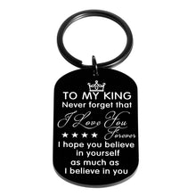 Load image into Gallery viewer, Anniversary Gifts for Him Husband I Love You Gifts for Men Boyfriend To My Man Keychain for Hubby Groom Fiance Valentines Day Wedding Gifts Couple Keyring for Birthday Christmas from Wife Girlfriend
