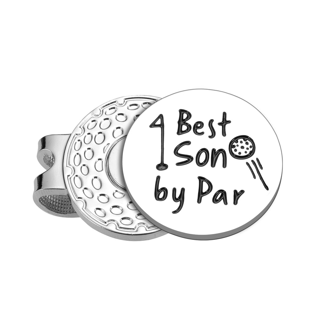 Golf Ball Marker Gifts for Son Birthday Christmas Gifts to My Son Golf Gifts for Men Golfer Teenage Boys from Mom Dad Funny Valentines Graduation Back to School Gifts for Him Kids Magnetic Hat Clip