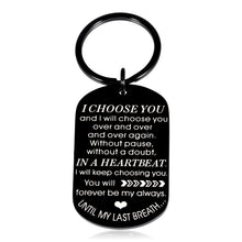 Load image into Gallery viewer, Gift for Boyfriend Husband Valentines Day I Love You Gifts for Him Her Romantic Anniversary Birthday Gifts for Hubby Wife Girlfriend Wedding Engagement Fiance Bride Groom Gift Christmas Couple Keyring
