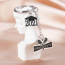 Load image into Gallery viewer, Graduation Gifts for Seniors Class of 2021 Keychain for Him Her College Master High School Graduation Gifts for Teen Boys Girls Best Friends Inspirational Charm Keyring for Son Daughter from Mom Dad

