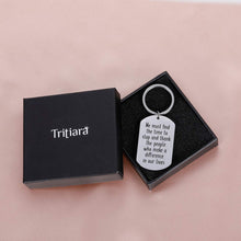 Load image into Gallery viewer, Christmas Thanksgiving Gifts Retirement Funny Keychain for Women Men Girls  Friends Family We Must Find Time to Stop and Thank The People Who Make A Difference in Our Lives Keyring Charm
