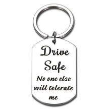 Load image into Gallery viewer, Drive Safe Keychain Gifts for Boyfriend Christmas Valentines Gifts for Him Her Girlfriend Anniversary Husband Gifts from Wife Fiance Birthday Cute Couple Love Gifts Son New Driver Stocking Stuffers
