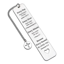 Load image into Gallery viewer, Christian Gifts for Women Men Bible Verse Inspirational Religious Bookmark Gifts for Son Daughter Friend Bible Prayer Christmas Birthday Baptism Easter Godchild Get Well Soon Gifts Church Bulk Gifts
