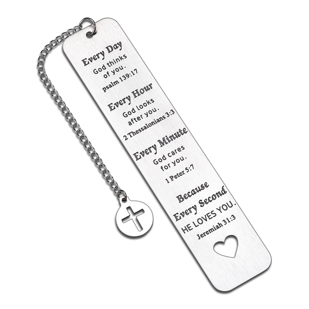 Christian Gifts for Women Men Bible Verse Inspirational Religious Bookmark Gifts for Son Daughter Friend Bible Prayer Christmas Birthday Baptism Easter Godchild Get Well Soon Gifts Church Bulk Gifts