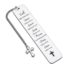 Load image into Gallery viewer, Bible Verse Inspirational Christian Gifts for Women Men Religious Bookmarks for Bible Prayer Son Daughter Teens Christmas Birthday Baptism Encouragement Gifts for Easter Godchild Friends Church Gifts
