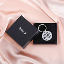 Load image into Gallery viewer, Inspirational Keychains for Women Personalized Gift for Her Him Teenage college Students Engraved Crown Birthday Chrismas Jewelry Keyring
