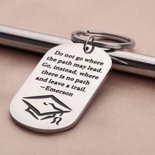 Load image into Gallery viewer, Inspirational Gift Keychain -Graduation Gifts for Him Her Women Middle High School,College Graduates Teen Young Adult Girl Boys Friends Son Daughter from Dad Mom
