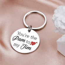Load image into Gallery viewer, Tritiara The Office Keychain Gift Pam and Jim Puzzle You are The Pam to My Jim Boyfriend Girlfriend Couples Gift His and Hers
