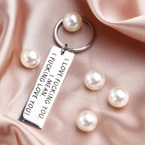 Birthday Gift Funny Couple Keychain for Boyfriend Husband from Girlfriend Wife Him Her His i Love You Teen Wedding Anniversary Valentine Christmas Key Ring