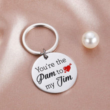 Load image into Gallery viewer, Tritiara The Office Keychain Gift Pam and Jim Puzzle You are The Pam to My Jim Boyfriend Girlfriend Couples Gift His and Hers
