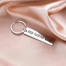 Load image into Gallery viewer, Tritiara Graduation Gifts Keychain for Class 2020 Her Him Daughter Son College Student Quote Keep Going Stainless Steel Engraved Come Chrismas Stcocking Stuffer Secret Message Jewelry Key Ring
