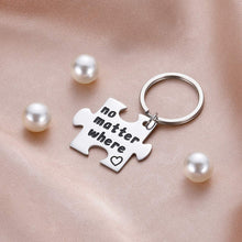 Load image into Gallery viewer, Tritiara 3 PCS Best Friend Keychain Christmas Thanksgiving Stocking Stuffers Long Distance Gift for BFF Couple Sister No Matter Where What When Puzzle Keyring Friendship for Couple Sister Teens Birthday

