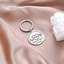 Load image into Gallery viewer, Tritiara Nurse Gift Idea Keychain for Women Men Nursing Day Weeks Cute Enough to Stop Your Heart, Skilled Enough to Restart Chrismas Practitioner Students Birthday Wedding
