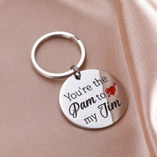 Load image into Gallery viewer, Tritiara The Office Keychain Gift Pam and Jim Puzzle You are The Pam to My Jim Boyfriend Girlfriend Couples Gift His and Hers
