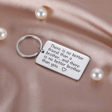 Load image into Gallery viewer, Tritiara Brother Gifts Keychain Inspirational Jewelry Gift for Little Big Brother Men from Sister in Law Best Friend BFF Men Gifts -Personalized Kerring Birthday Wedding Family Tree Gift Present
