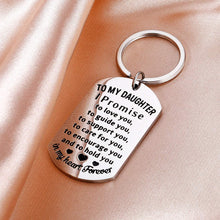 Load image into Gallery viewer, Tritiara Daughter Gifts from Mom Inspirational Keychain Gift for Teen Girl Women Graduation Stocking Stuffers for Teenage Girls Kids Birthday Gradation Wedding Presents
