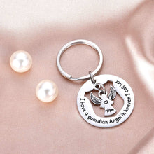 Load image into Gallery viewer, Tritiara Mom Memorial Keychain - Loss of Mother Jewelry-Guardian Angel Keychain-Memorial Sympathy Gift Christmas Thanksgiving
