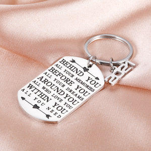 2021 Christmas Graduation Gifts for Her Him College High School Inspirational Keychain for Women Men Senior Master Nurse Uplifting Keyring for Grads Son Daughter Teen Boy Graduation Coming of Age