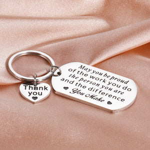 Boss Day Gifts for Women Men Employee Appreciation Gifts Keychain for Colleague Staff Coworker Leaving Going Away Gifts for Leader Coach Boss Lady Farewell Thank You Gifts for Nurse Teacher Retirement