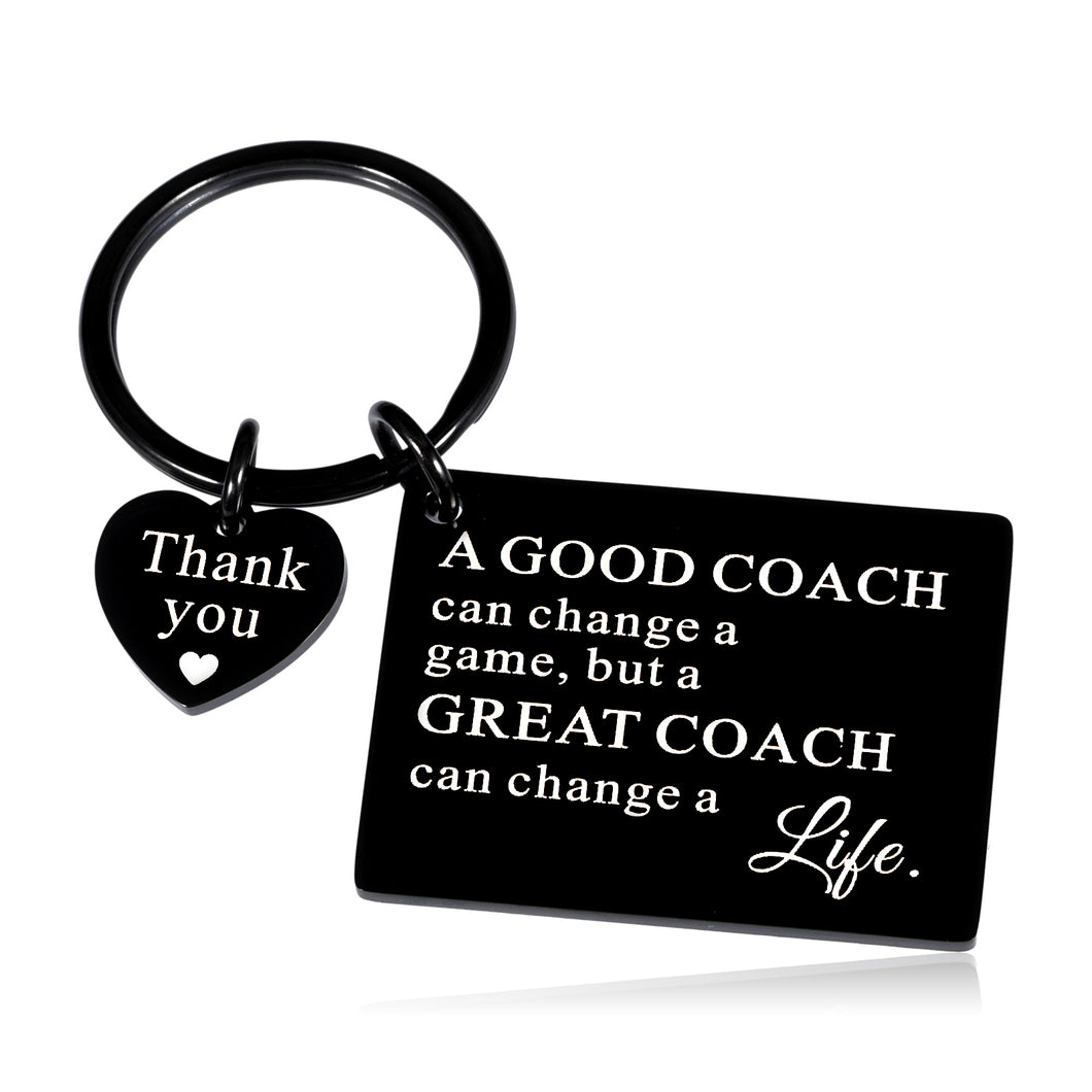 Coach Appreciation Gifts for Men Women Soccer Football Basketball Coach Thank You Gift Keychain for Baseball Hockey Softball Swimming Sports Team Cheer Coach Gift for Celebration Retirement Birthday