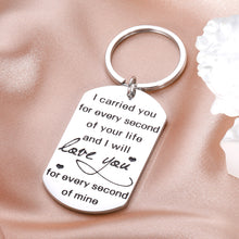 Load image into Gallery viewer, Memorial Gifts Keychain for Infant Loss Child Loss Miscarriage I Carried You for Every Second of Your Life Keepsake Baby Memorial Jewelry Gifts Sympathy Gifts for Women Mothers Sisters
