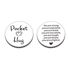 Load image into Gallery viewer, Get Well Soon Gifts for Women Men Pocket Hug Cancer Survivor Fighter After Surgery Breast Cancer Inspirational Gifts for Friends Sobriety Recovery Coworker Leaving Appreciation Birthday Double-Sided
