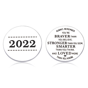 2022 Inspirational Gifts Coin for Women Men Graduation Gifts for Him Her High School College Senior Grads Encouragement Gifts Nurse Graduate Boys Girls Son Daughter Coming of Age Birthday Friends Gift