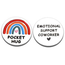 Load image into Gallery viewer, Pocket Hug Token Employee Appreciation Gifts for Coworkers Leaving Farewell Boss Day Gifts for Leader Thank You Going Away Gifts for Colleague Friend Teacher Birthday Christmas Retirement Double Sided

