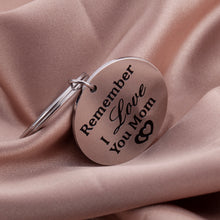 Load image into Gallery viewer, Mothers Day Gift Keychain for Mom Mother in Law Stepmother Grandmother from Daughter Son Kids Child Bride- Remember I Love You Mom- Birthday Wedding Chrismas Jewelry Present
